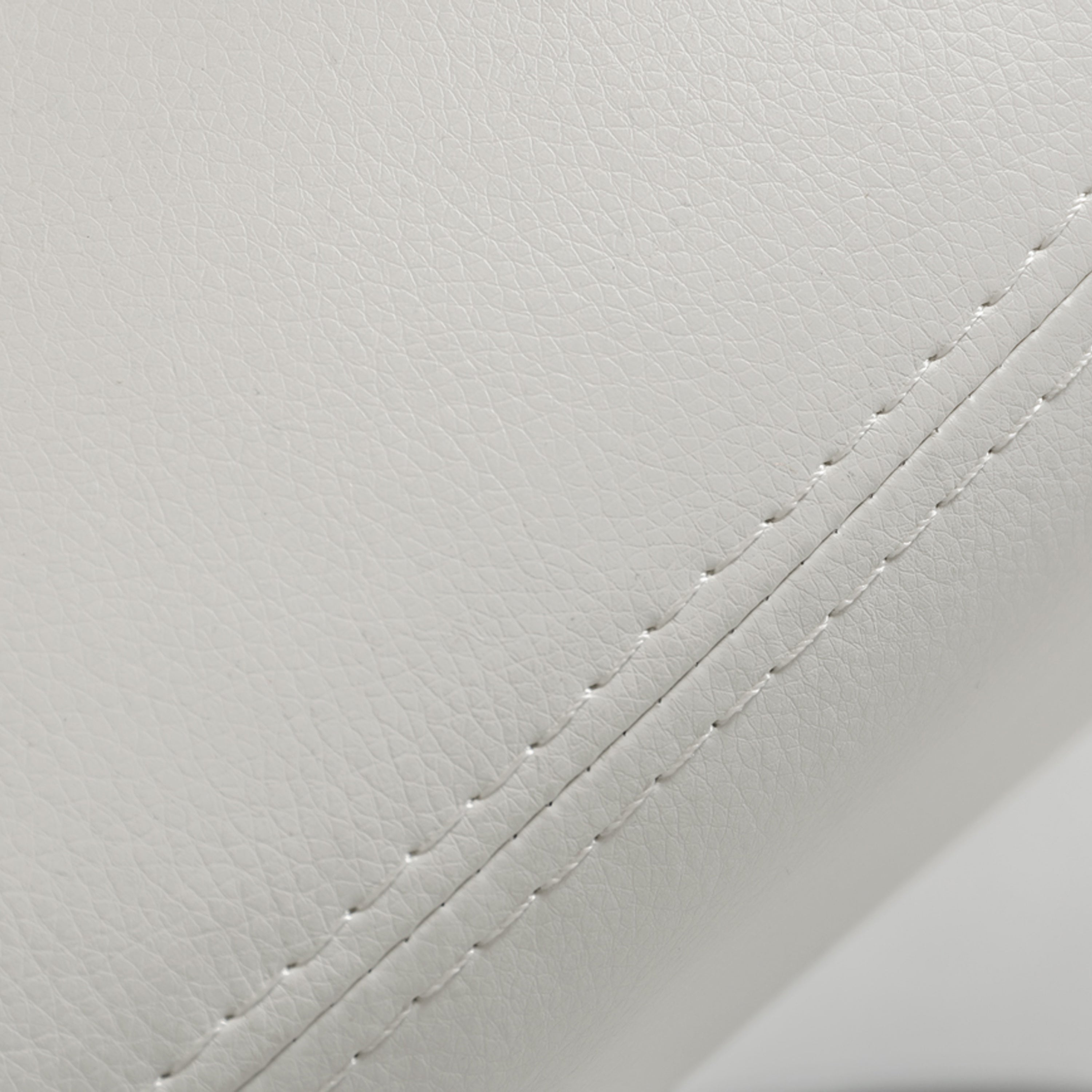 Penn - Modern White Leatherette Dining Chair (Set of 2) - image 3