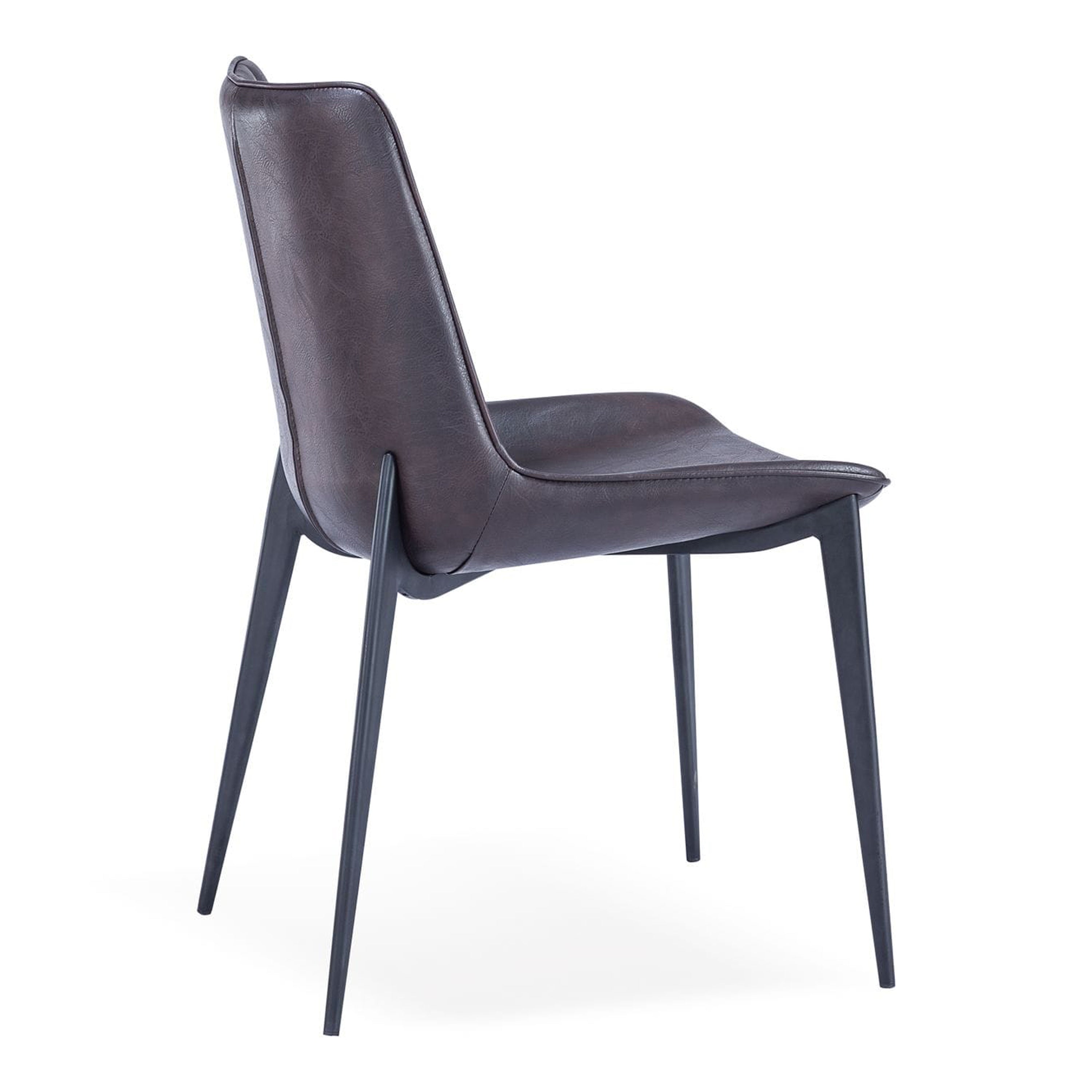 Peoria - Modern Brown & Black Dining Chair (Set of 2) - image 5