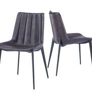 Peoria - Modern Brown & Black Dining Chair (Set of 2) - image 3