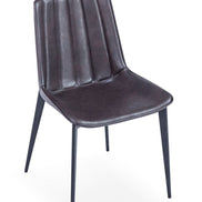 Peoria - Modern Brown & Black Dining Chair (Set of 2)
