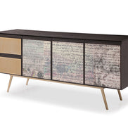 Phelan - Modern Smoked Ash & Brass Buffet - image 2