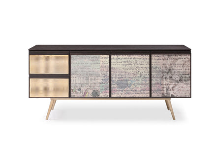 Phelan - Modern Smoked Ash & Brass Buffet - image 3