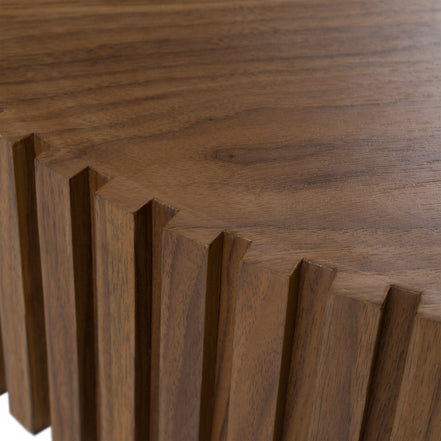 Pierre - Modern Walnut Small Round Coffee Table - image 2