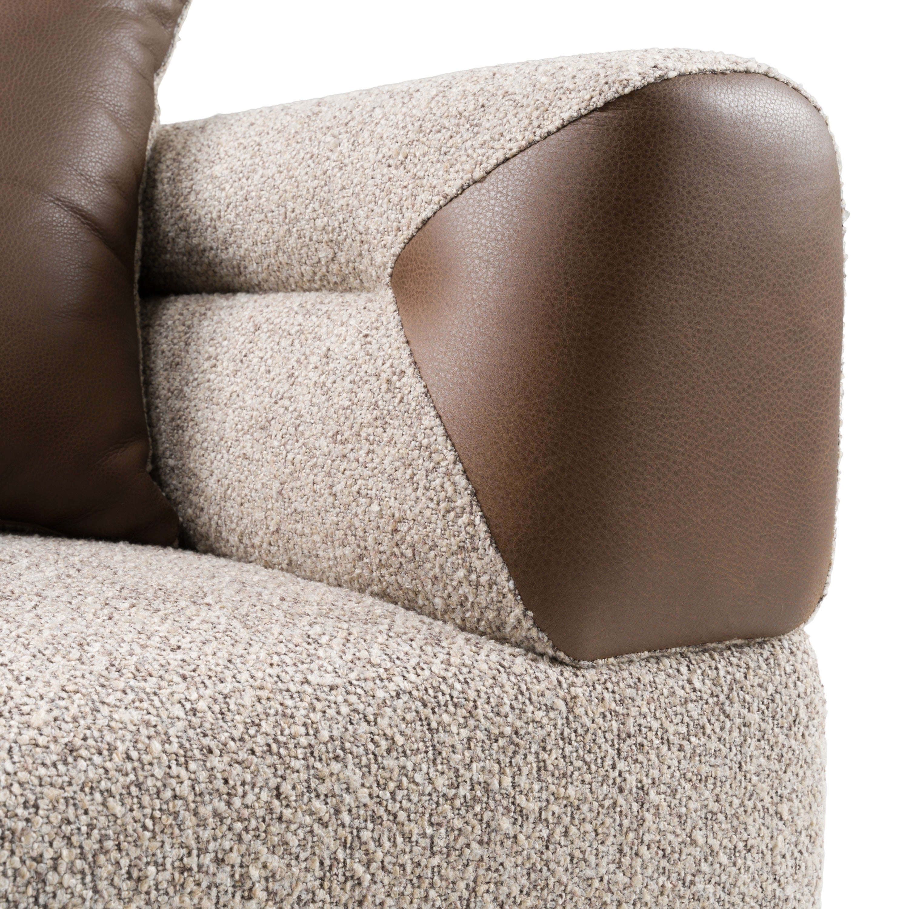 Plume - Modern Brown Fabric Sofa - image 5