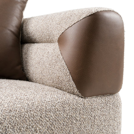 Plume - Modern Brown Fabric Sofa - image 5