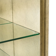 Poise - Modern Antique Brass + Mirror Bookcase - image 2