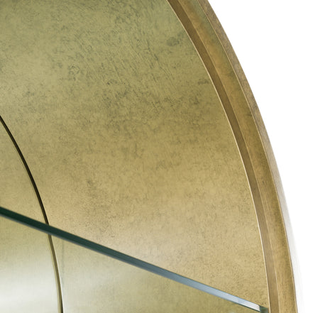 Poise - Modern Antique Brass + Mirror Bookcase - image 3