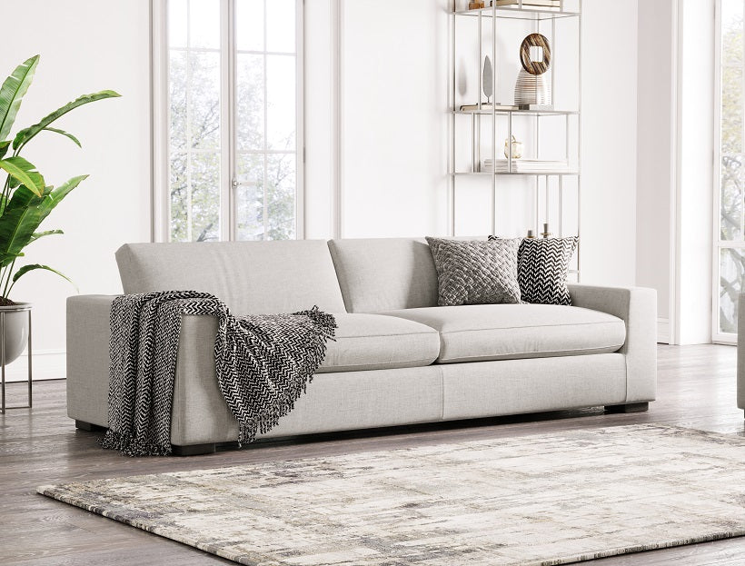 Poppy - Modern White Fabric Sofa
