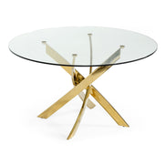 Pyrite - Modern Round Glass Dining Table - image 4