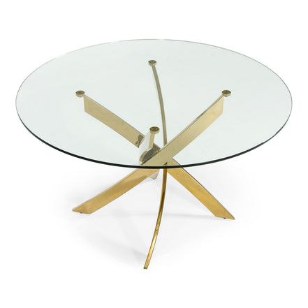 Pyrite - Modern Round Glass Dining Table - image 5