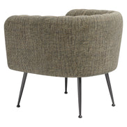 Deco Accent Chair Green Tweed