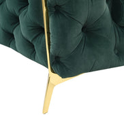 Quincey - Transitional Emerald Green Velvet Chair - image 3
