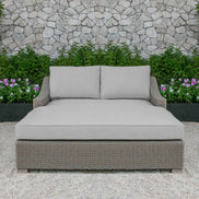 Pismo Outdoor Beige Wicker Sunbed - image 5