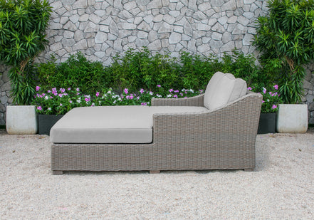 Pismo Outdoor Beige Wicker Sunbed - image 4