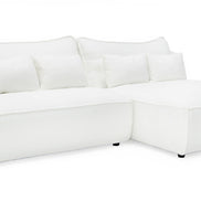 Racine - Modern White Fabric Modular Sectional Sofa - image 2