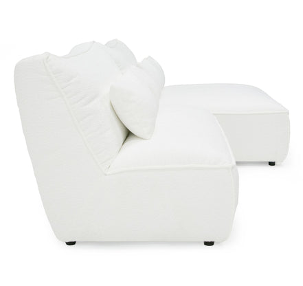 Racine - Modern White Fabric Modular Sectional Sofa - image 3