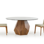 Rackham Mid-Century Walnut Round Dining Table - image 5