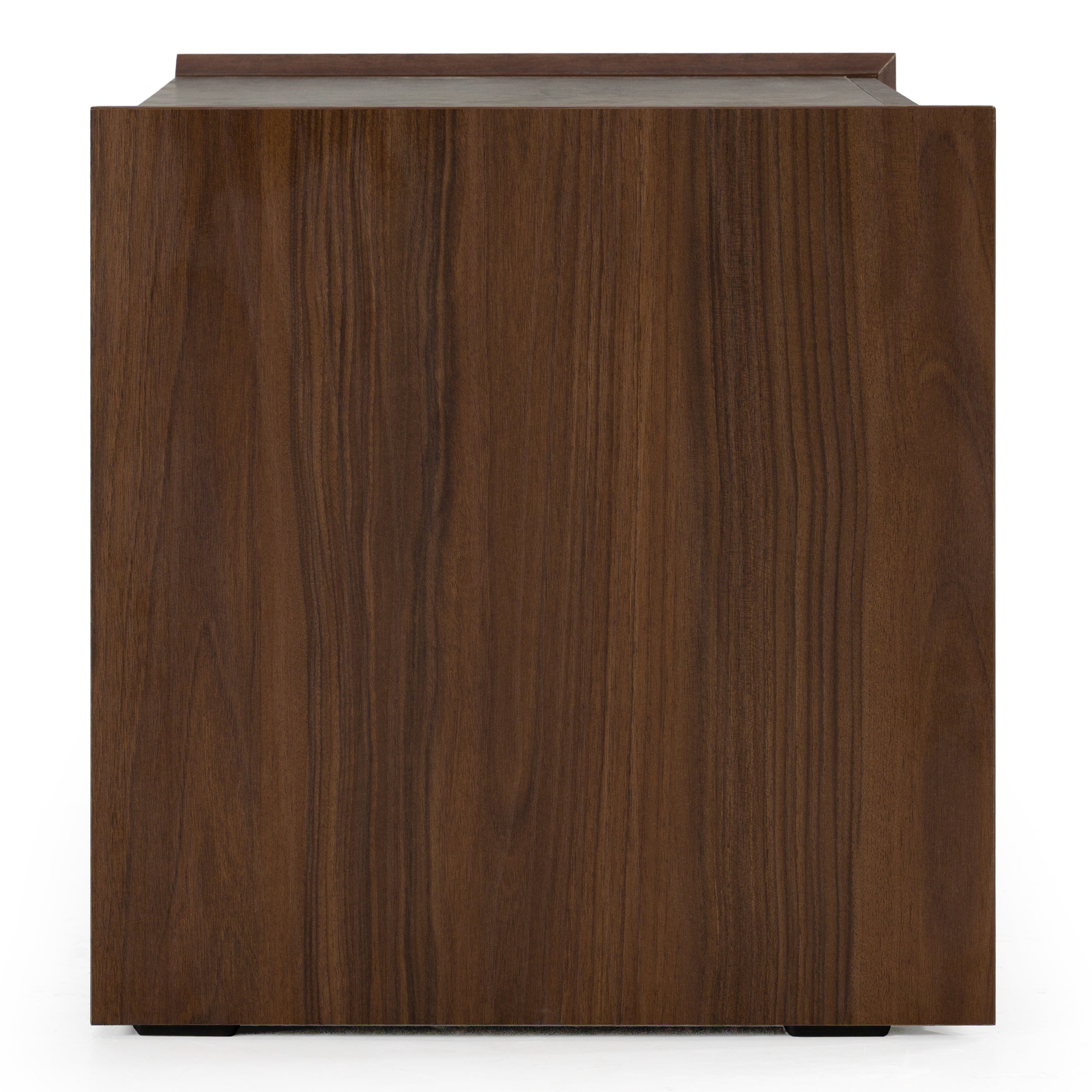 Rado Modern Walnut & Stucco Nightstand - image 4