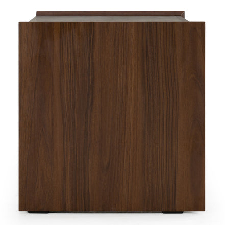 Rado Modern Walnut & Stucco Nightstand - image 4