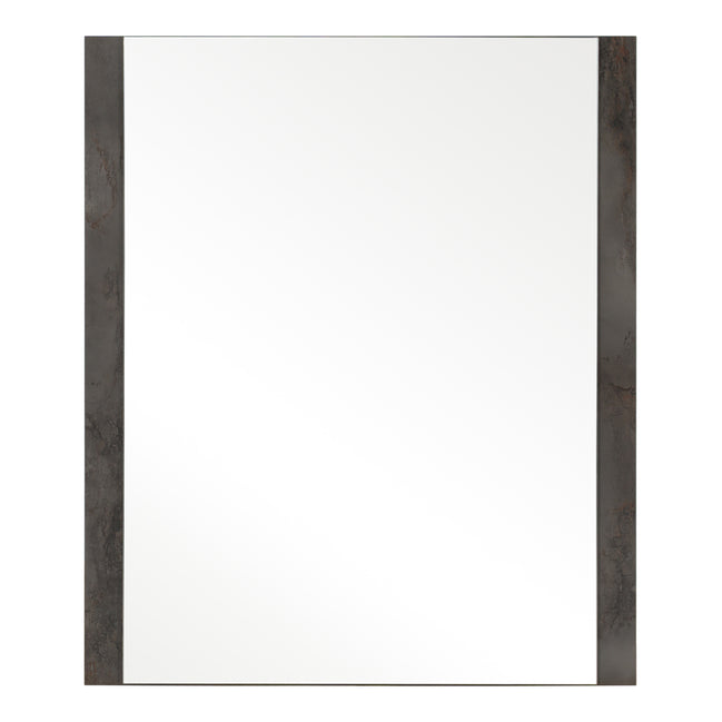 Rado Modern Walnut & Stucco Mirror