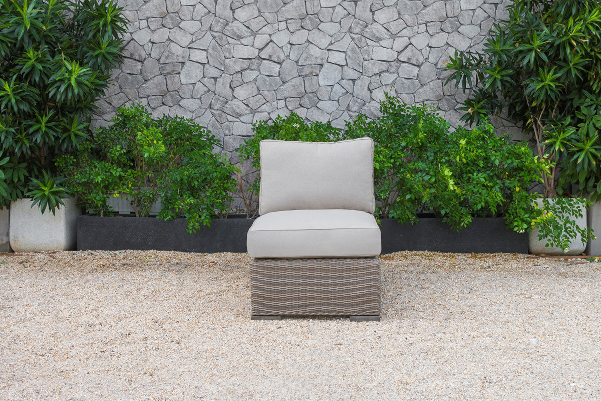 Pacifica Outdoor Beige Sectional Sofa Set - image 2