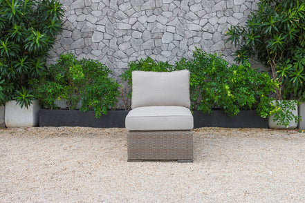 Pacifica Outdoor Beige Sectional Sofa Set - image 2