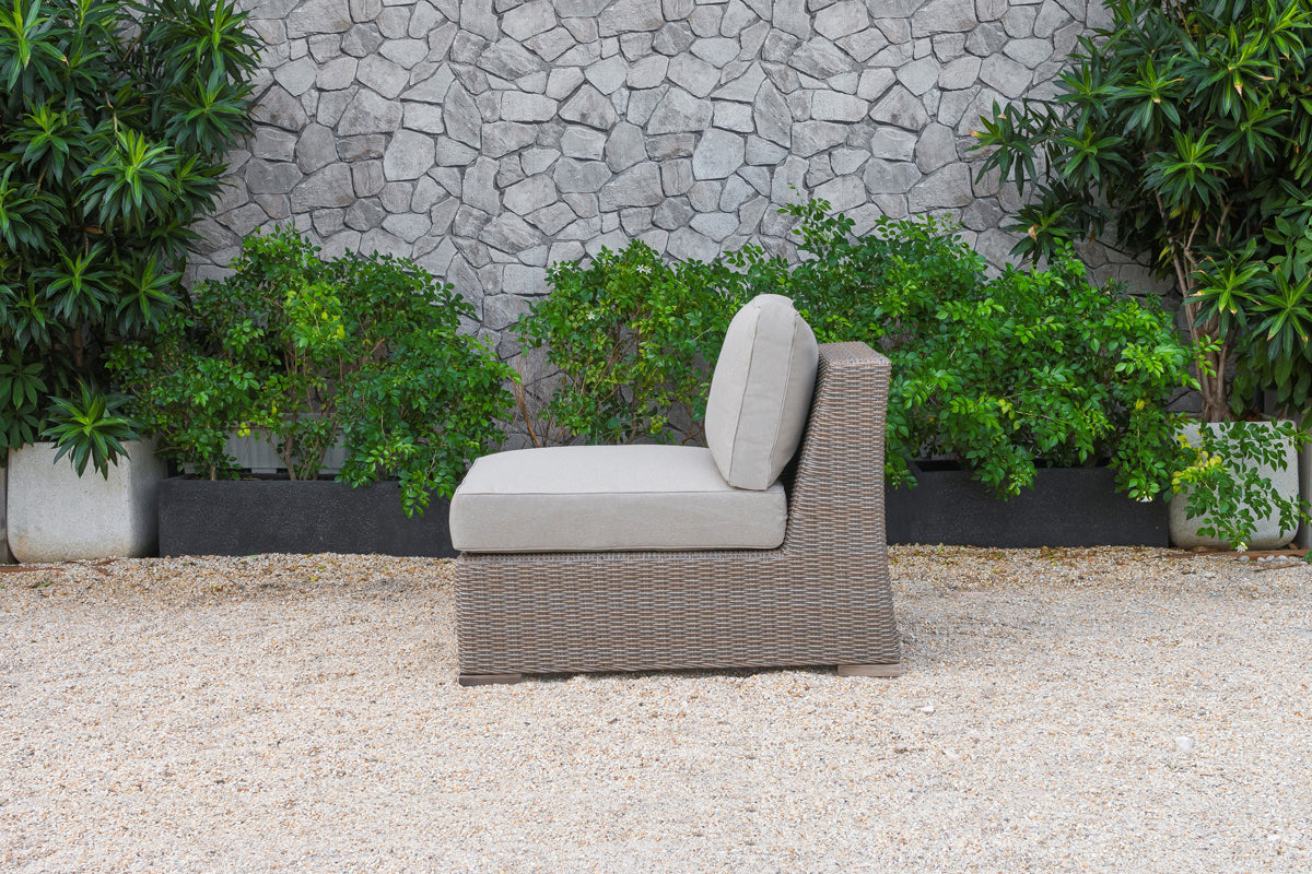 Pacifica Outdoor Beige Sectional Sofa Set - image 5