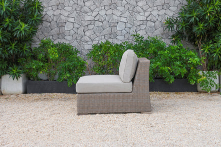 Pacifica Outdoor Beige Sectional Sofa Set - image 5