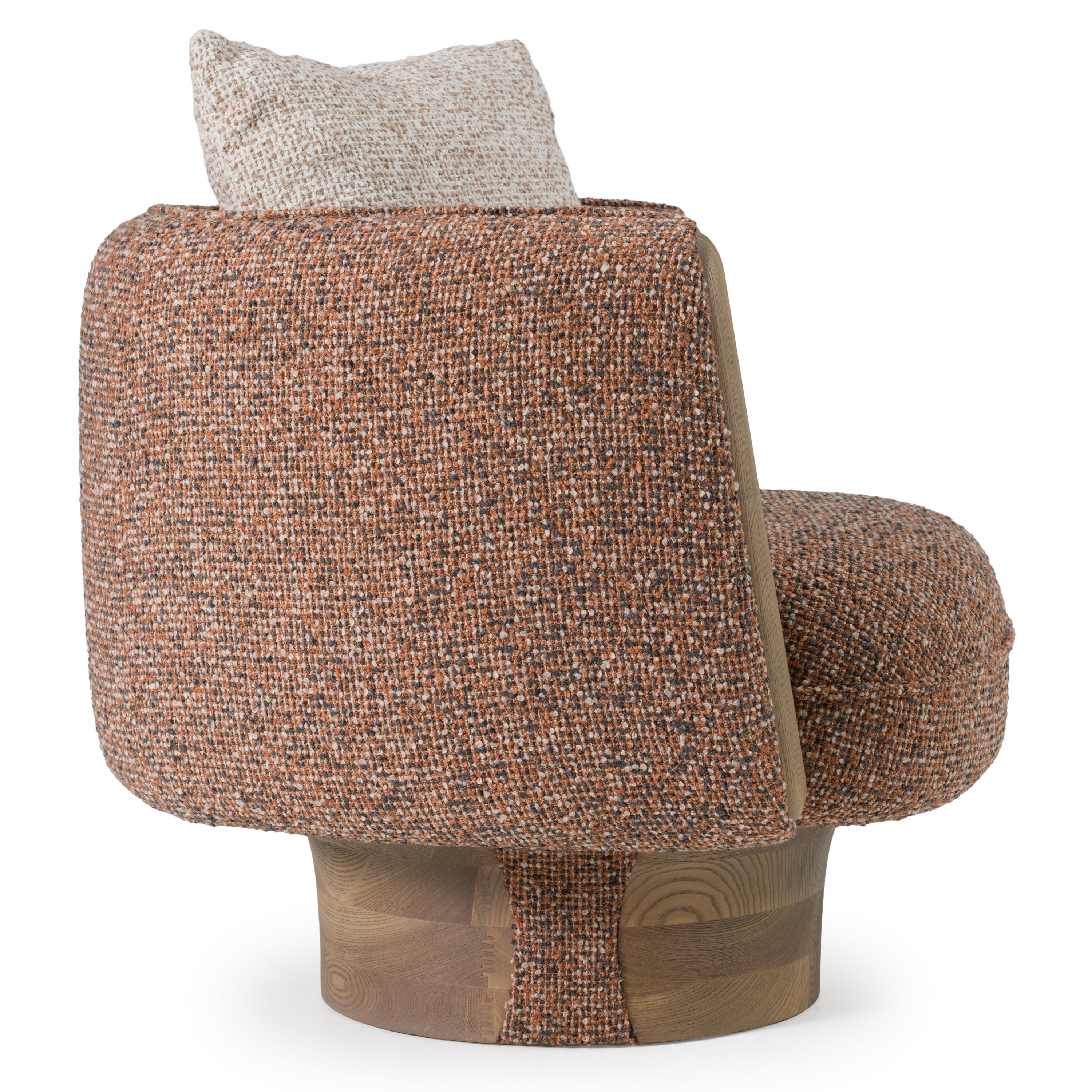 Raywood - Modern Multicolored Boucle Fabric + Ash Accent Chair - image 3