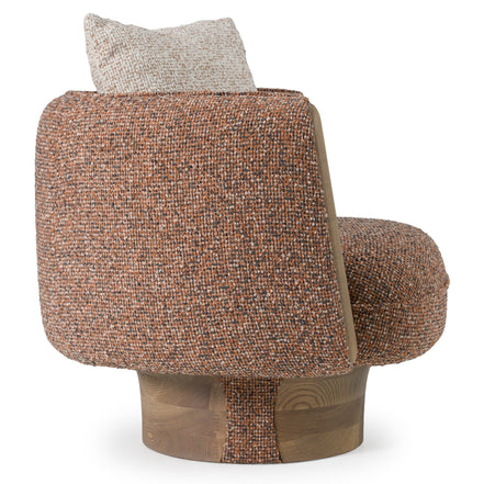 Raywood - Modern Multicolored Boucle Fabric + Ash Accent Chair - image 3