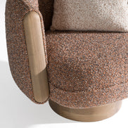 Raywood - Modern Multicolored Boucle Fabric + Ash Accent Chair - image 5