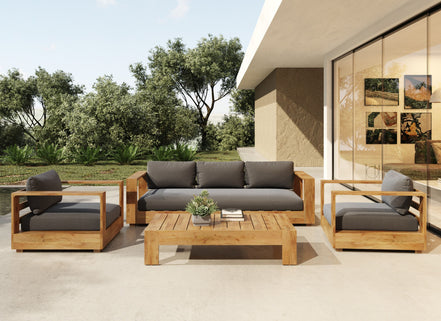 Santorini Outdoor Teak Sofa Set