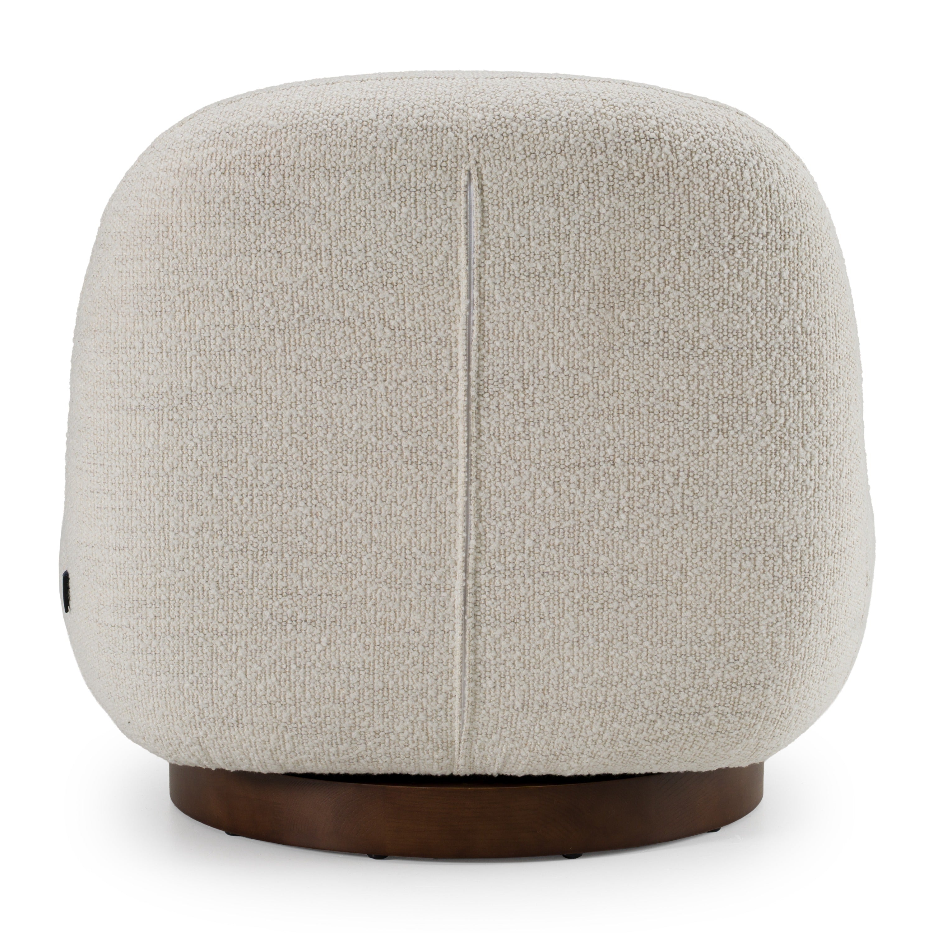 Renee - Modern Cream Fabric Swivel Chair - image 4