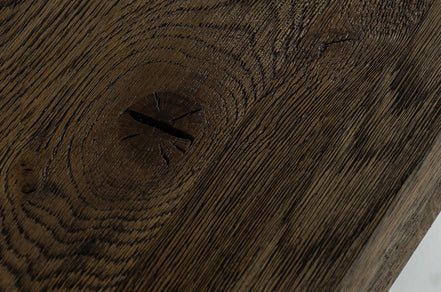 Renzo Modern Oak & Concrete 118" Dining Table - image 3