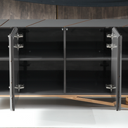 Katzu- Modern Grey and Rose Gold Buffet
