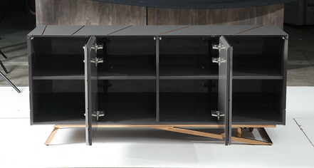 Katzu- Modern Grey and Rose Gold Buffet