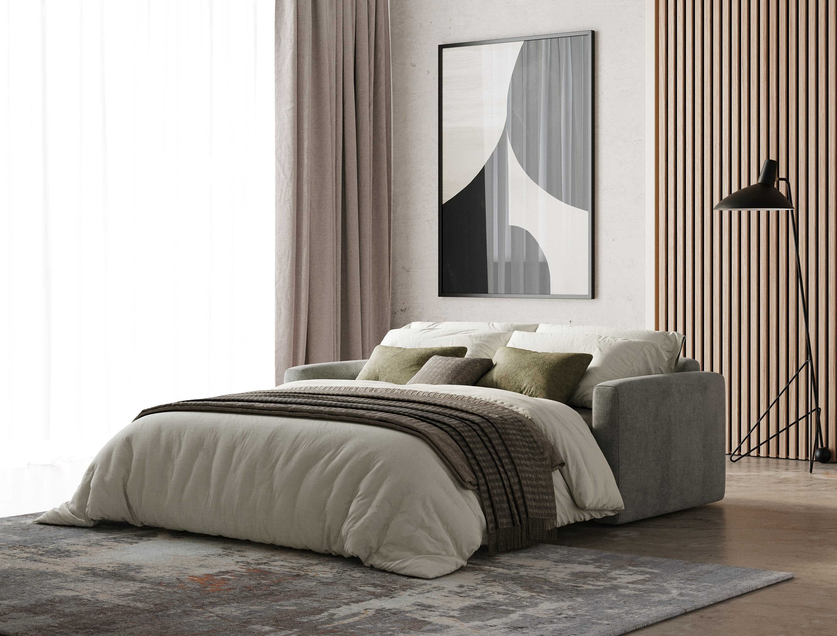 Revers - Italian Modern Grey Fabric 55