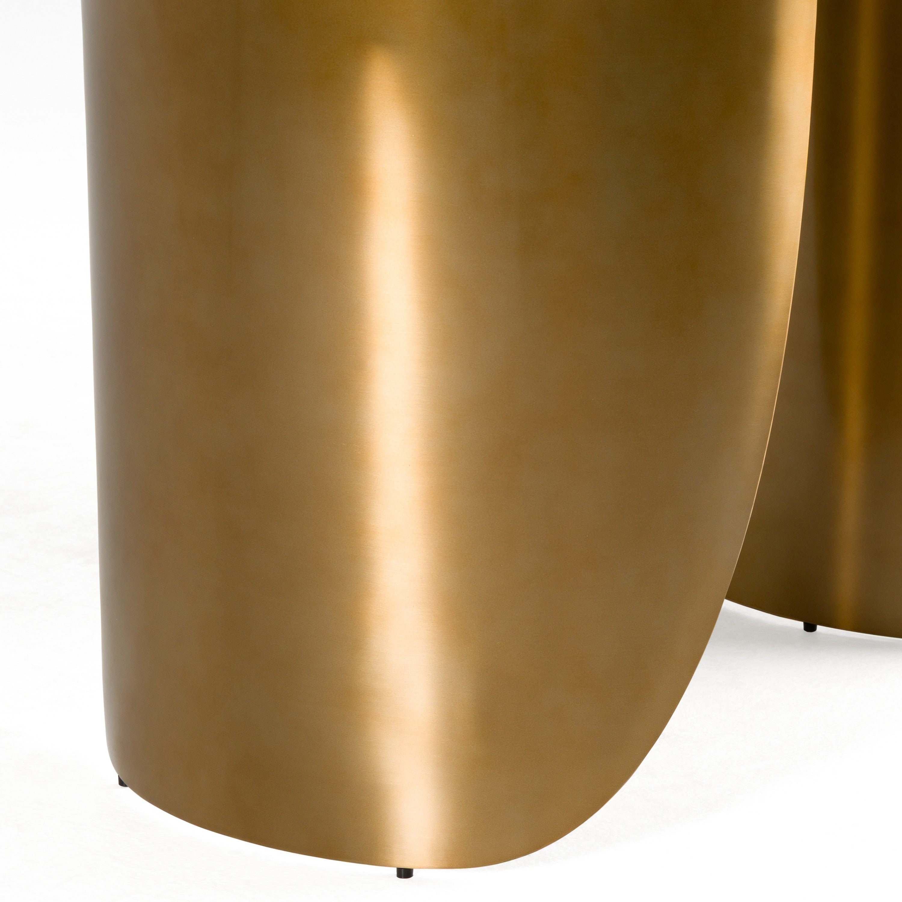Reynold - Glam Faux Marble + Gold Stainless Steel 94-Inch Dining Table - image 5