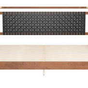 Netz King Bed Black & Walnut