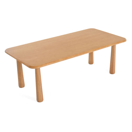 Rhea - Modern 87" Natural Acacia Rectangular Dining Table - image 5