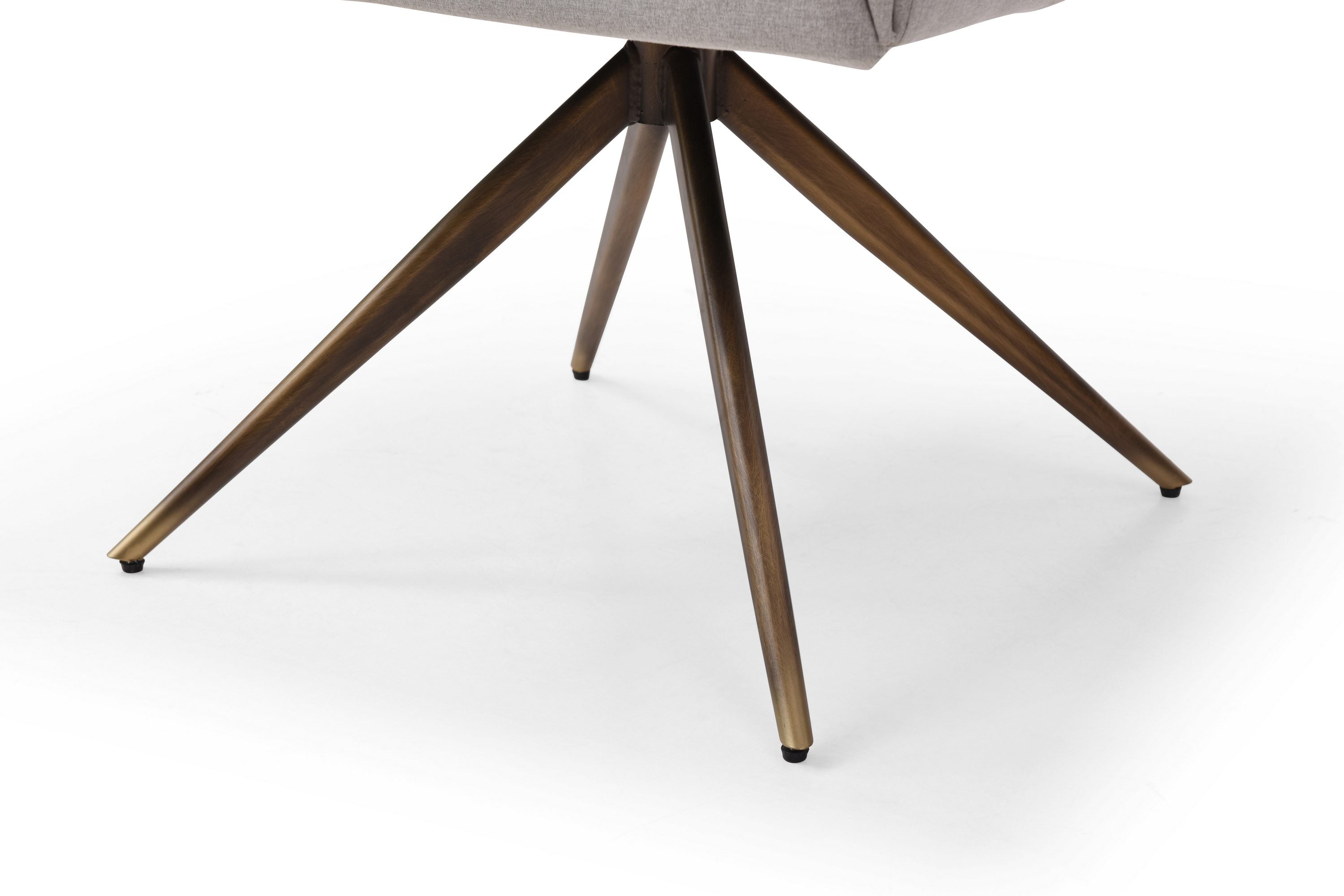 Riaglow - Contemporary Light Grey Fabric Dining Chair - image 3