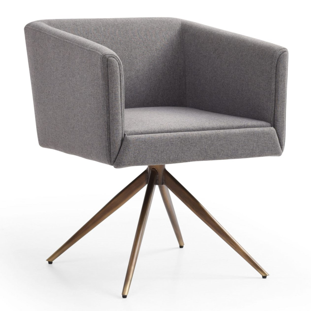 Riaglow - Contemporary Dark Grey Fabric Dining Chair - image 4