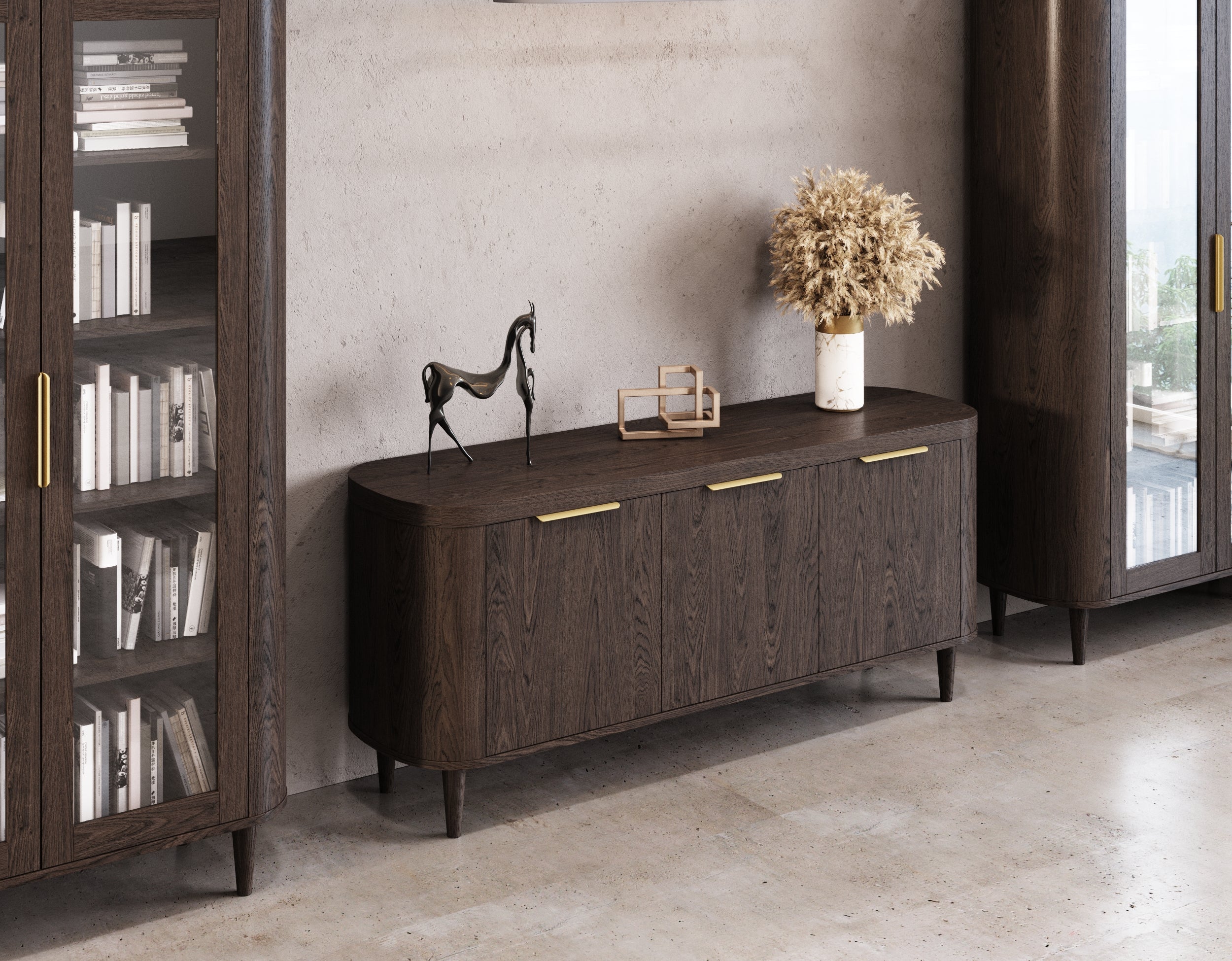 Richmond - Modern Brown Oak Buffet