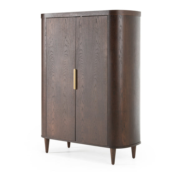 Richmond - Modern Brown Rounded Tall Buffet - image 2