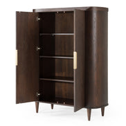 Richmond - Modern Brown Rounded Tall Buffet - image 4