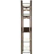 Rinaldi - Mid-Century Modern Grey Ash + Glass Bookshelf - image 2