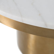 Rocky - Glam White & Gold Coffee Table - image 3