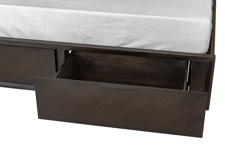Roger - Queen Mid-century Acacia Bed - image 4