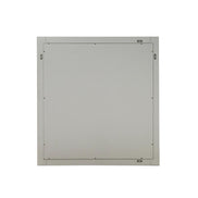Roma - Modern Faux Travertine + Gold Mirror