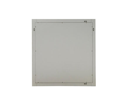 Roma - Modern Faux Travertine + Gold Mirror